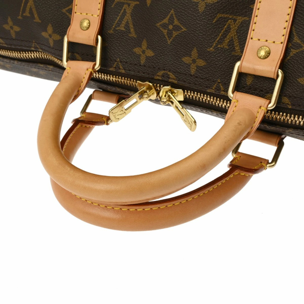 LOUIS VUITTON Monogram Keepall Brown Canvas Boston Bag - Picture 3 of 11